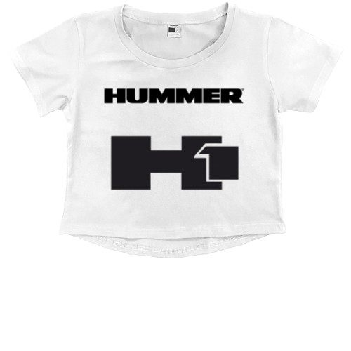 Kids' Premium Cropped T-Shirt - Hummer h1 - Mfest