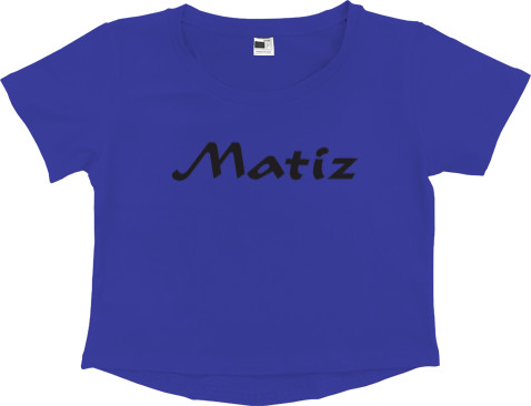 Women's Cropped Premium T-Shirt - Daewoo Matiz - Mfest