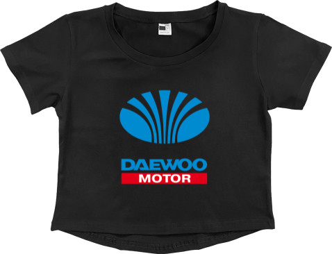 Women's Cropped Premium T-Shirt - Daewoo 2 - Mfest