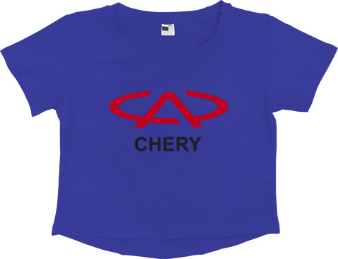 Women's Cropped Premium T-Shirt - Chery - Mfest