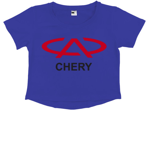 Kids' Premium Cropped T-Shirt - Chery - Mfest