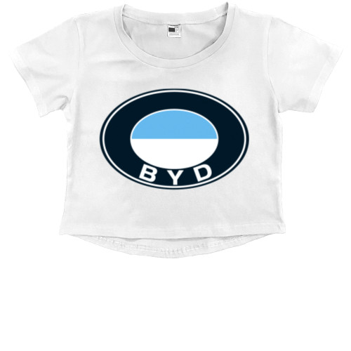 Прочие Лого - Kids' Premium Cropped T-Shirt - byd - Mfest