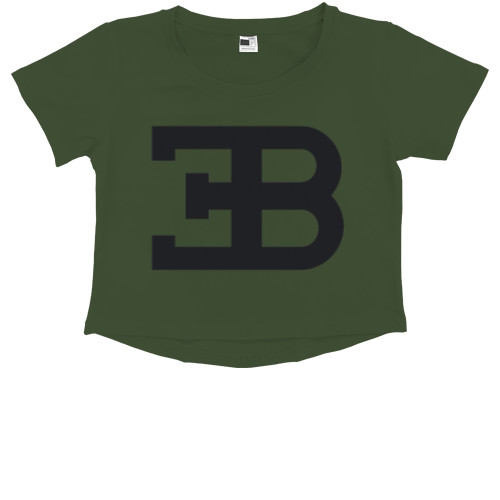 Kids' Premium Cropped T-Shirt - Bugatti 1 - Mfest