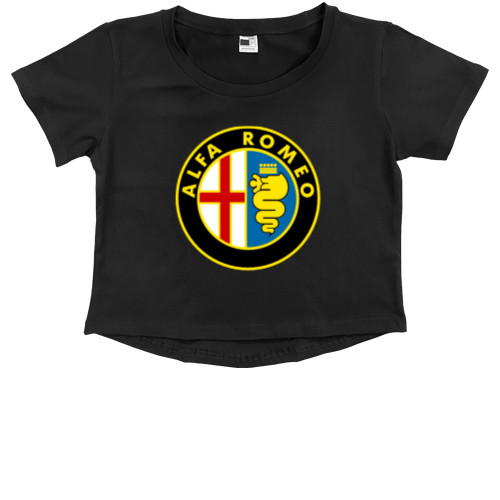 Kids' Premium Cropped T-Shirt - Alfa romeo - Mfest