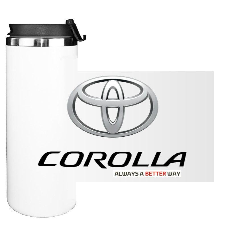 Toyota - Water Bottle on Tumbler - Toyota Logo 6 - Mfest