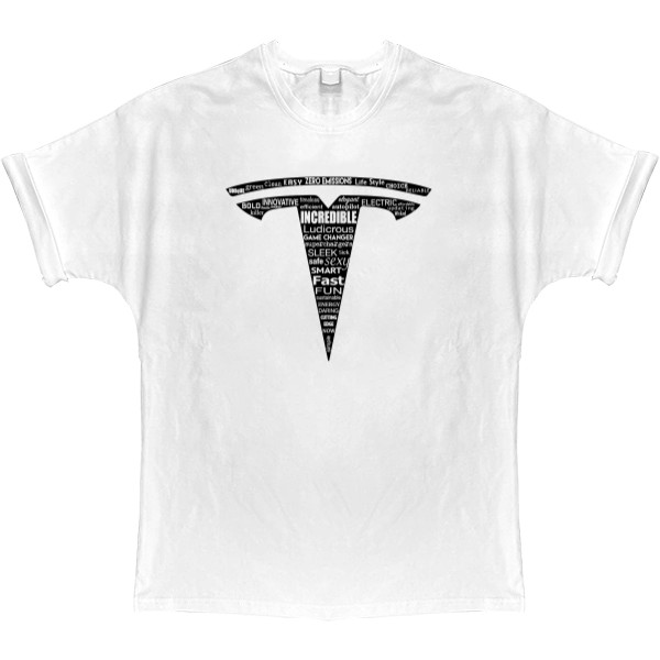 T-shirt Oversize - Tesla 3 - Mfest