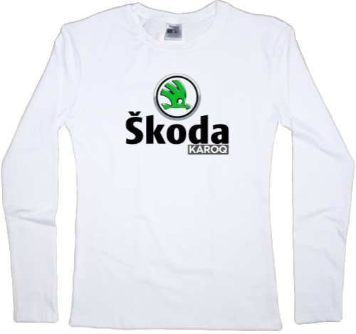 Футболка з Довгим Рукавом Жіноча - Skoda - Logo 19 - Mfest