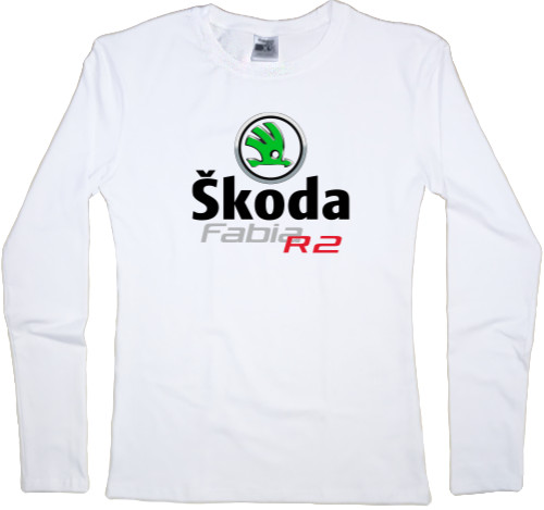 Футболка з Довгим Рукавом Жіноча - Skoda - Logo 15 - Mfest