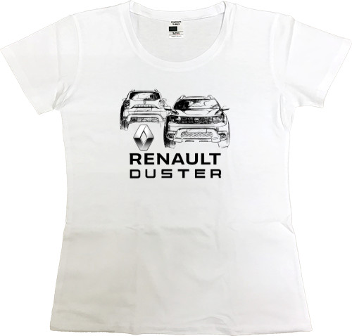 Футболка Премиум Женская - Renault - Logo 7 - Mfest