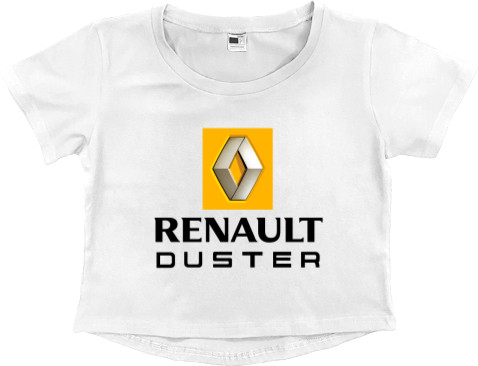 Women's Cropped Premium T-Shirt - Renault - Logo 5 - Mfest