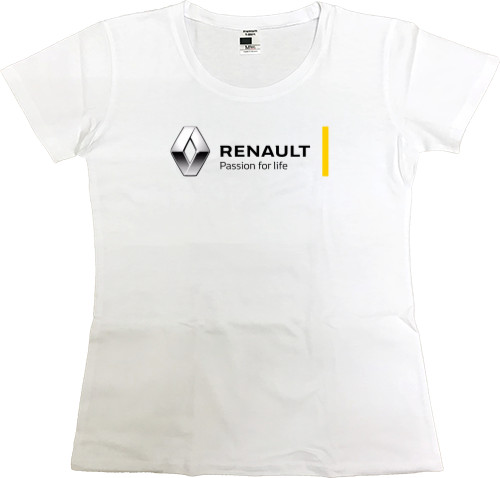 Футболка Премиум Женская - Renault - Logo 4 - Mfest