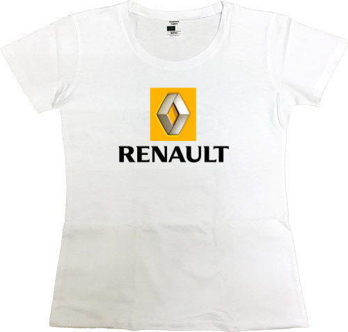 Футболка Премиум Женская - Renault - Logo 2 - Mfest