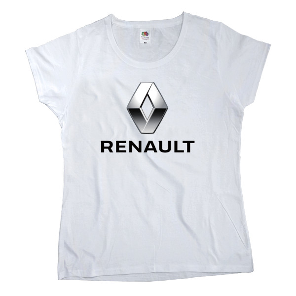 Футболка Класика Жіноча Fruit of the loom - Renault - Logo 1 - Mfest