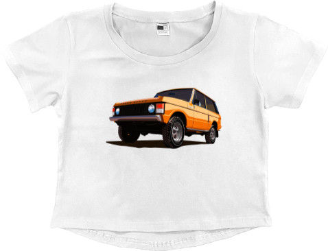 Women's Cropped Premium T-Shirt - Range Rover - Logo 12 - Mfest