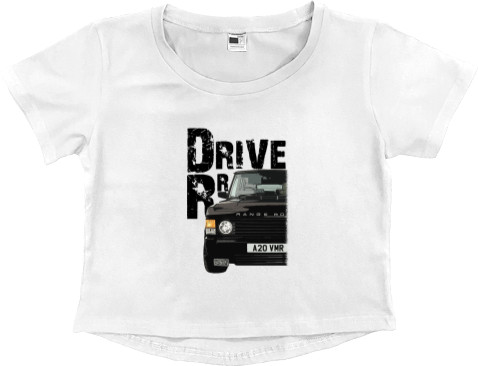 Women's Cropped Premium T-Shirt - Range Rover - Logo 11 - Mfest