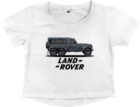 Кроп - топ Премиум Женский - Range Rover - Logo 10 - Mfest