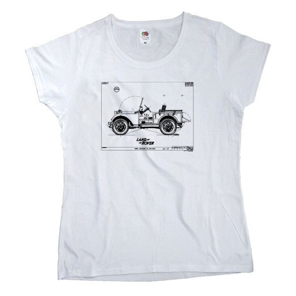 Women's T-shirt Fruit of the loom - Range Rover - Logo 5 - Mfest