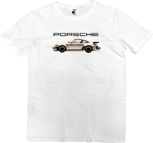 Футболка Премиум Мужская - Porsche - Logo 20 - Mfest