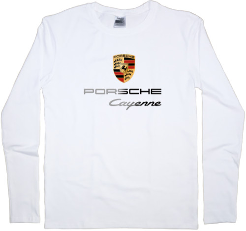 Футболка з Довгим Рукавом Чоловіча - Porsche - Logo 19 - Mfest