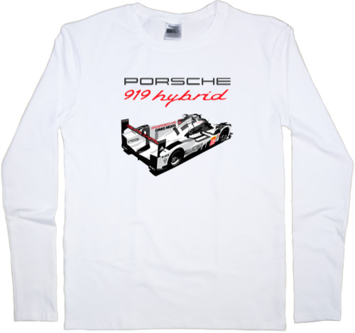 Футболка з Довгим Рукавом Чоловіча - Porsche - Logo 16 - Mfest