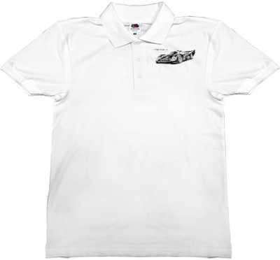 Man's Polo Shirt Fruit of the loom - Porsche - Logo 15 - Mfest