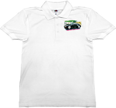 Man's Polo Shirt Fruit of the loom - Porsche - Logo 12 - Mfest