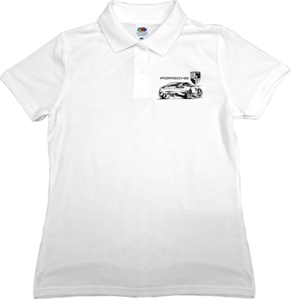 Women's Polo Shirt Fruit of the loom - Porsche - Logo 9 - Mfest