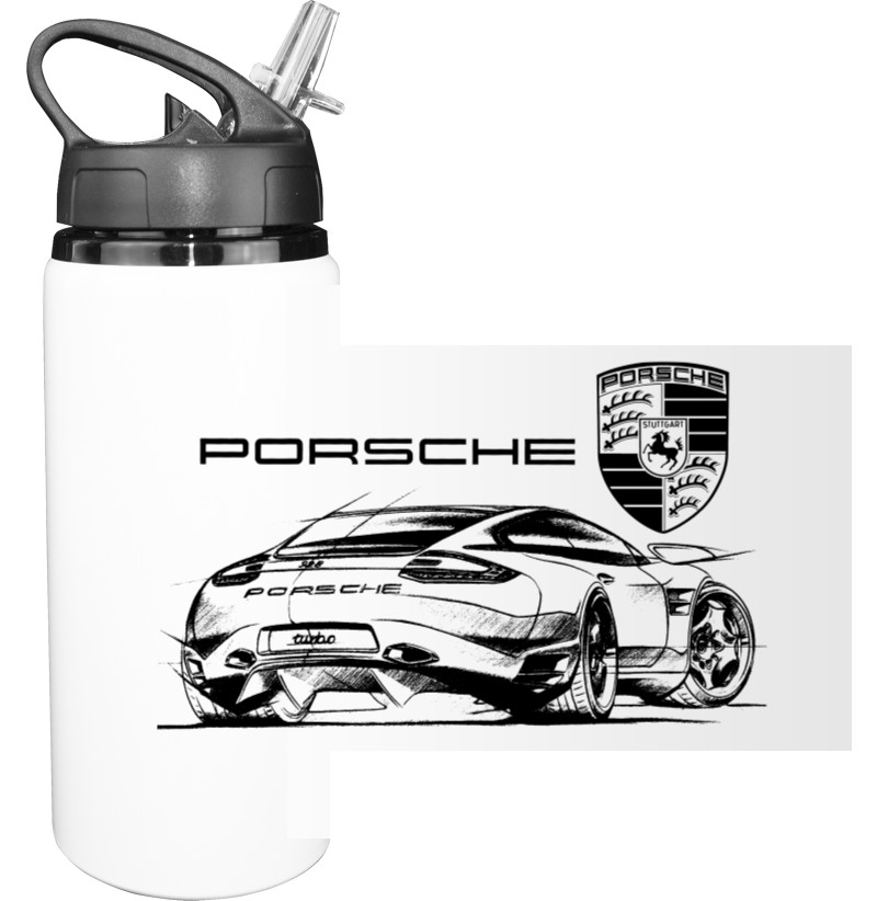 Бутылка для воды - Porsche - Logo 9 - Mfest