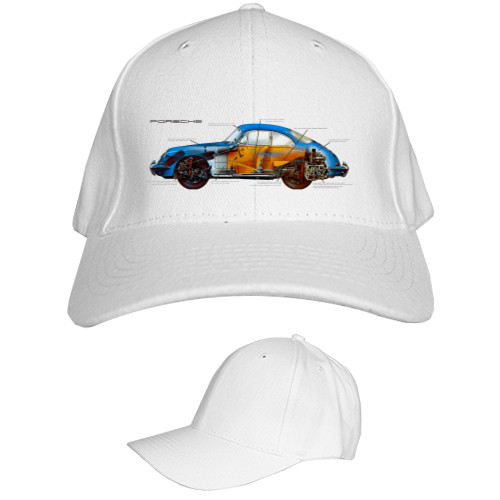 Kids' Baseball Cap 6-panel - Porsche - Logo 8 - Mfest