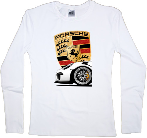 Лонгслив Женский - Porsche - Logo 7 - Mfest