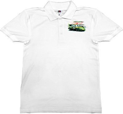 Man's Polo Shirt Fruit of the loom - Porsche - Logo 6 - Mfest