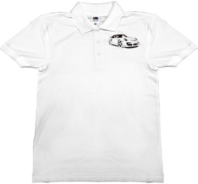 Man's Polo Shirt Fruit of the loom - Porsche - Logo 5 - Mfest