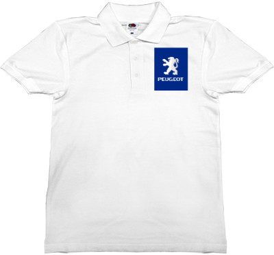 Man's Polo Shirt Fruit of the loom - Peugeot - Logo 2 - Mfest