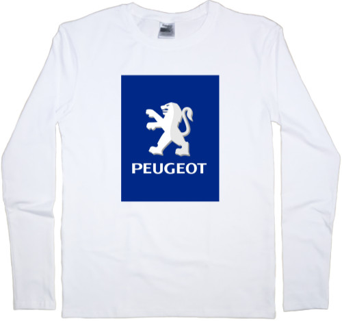 Футболка з Довгим Рукавом Чоловіча - Peugeot - Logo 2 - Mfest