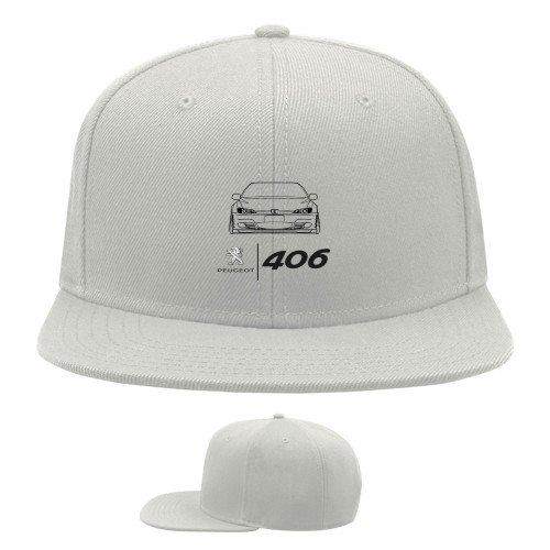 Snapback Baseball Cap - Peugeot - 406 Logo 2 - Mfest