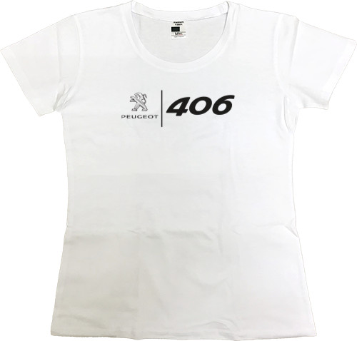 Women's Premium T-Shirt - Peugeot - 406 Logo 1 - Mfest