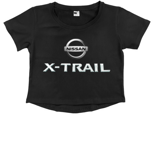 Kids' Premium Cropped T-Shirt - Nissan - X-Trail - Mfest