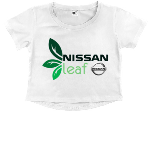 Kids' Premium Cropped T-Shirt - Nissan - Leaf 1 - Mfest