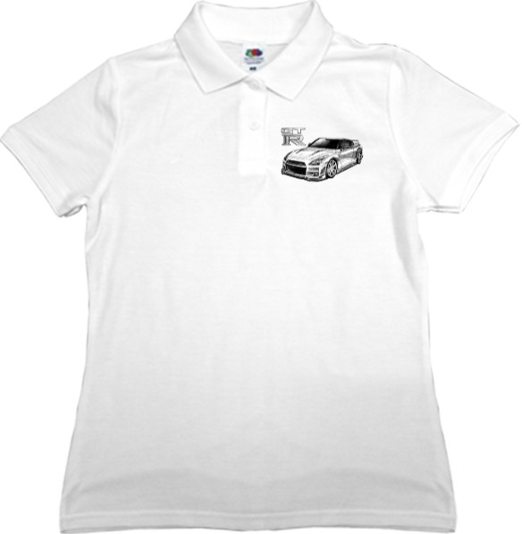 Women's Polo Shirt Fruit of the loom - Nissan - GTR 4 - Mfest