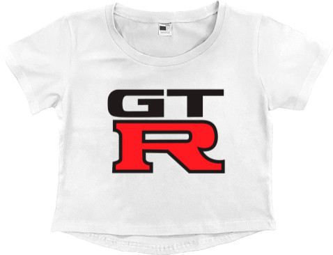 Women's Cropped Premium T-Shirt - Nissan - GTR 3 - Mfest