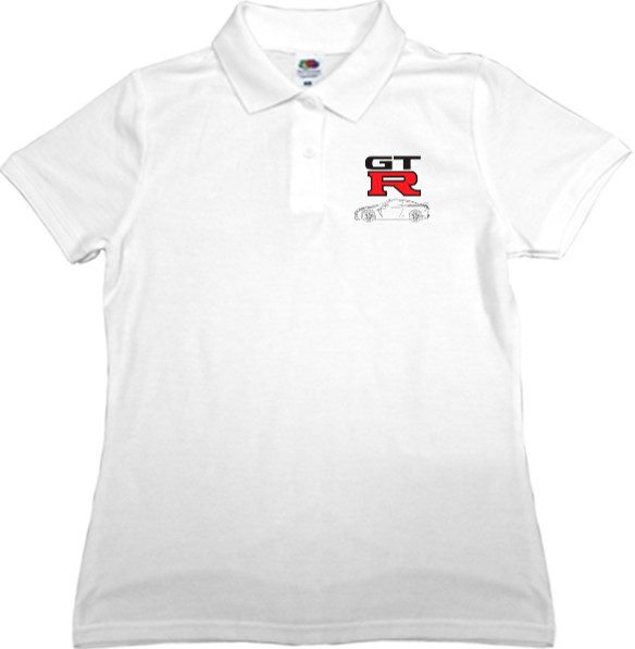 Women's Polo Shirt Fruit of the loom - Nissan - GTR 1 - Mfest