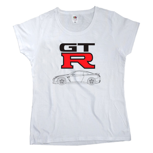 Women's T-shirt Fruit of the loom - Nissan - GTR 1 - Mfest