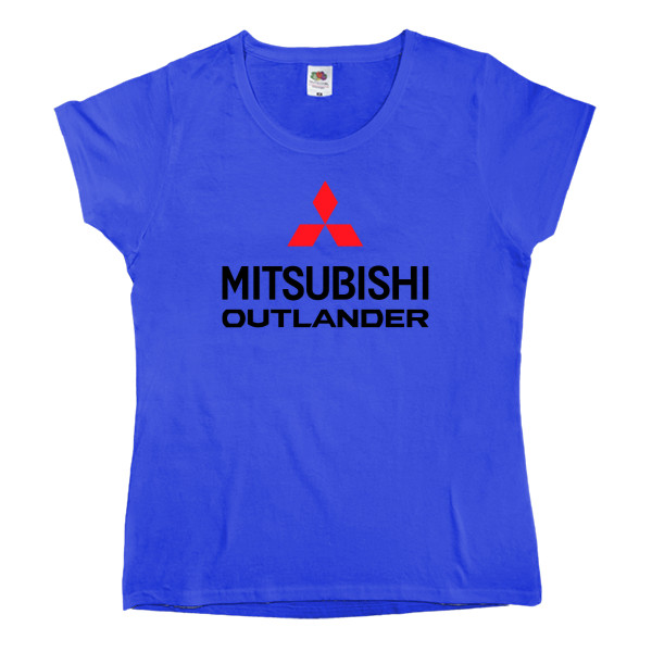 Women's T-shirt Fruit of the loom - Mitsubishi - Logo -Outlander 2 - Mfest