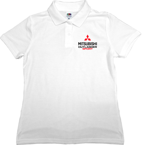 Women's Polo Shirt Fruit of the loom - Mitsubishi - Logo -Outlander 1 - Mfest