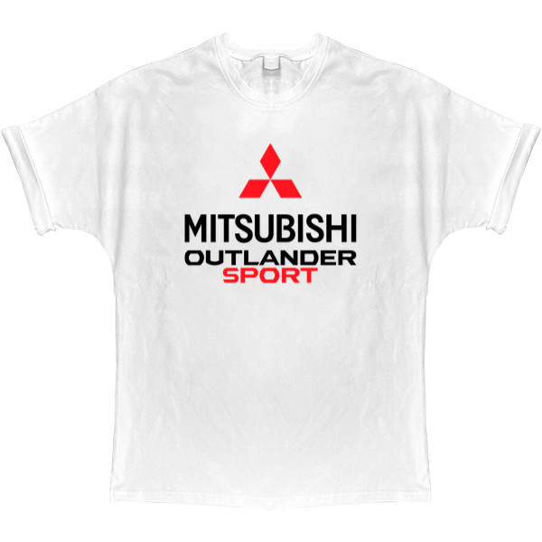 Футболка Оверсайз - Mitsubishi - Logo -Outlander 1 - Mfest