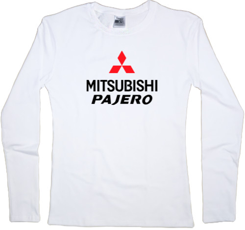 Футболка з Довгим Рукавом Жіноча - Mitsubishi - Logo - Pajero 4 - Mfest