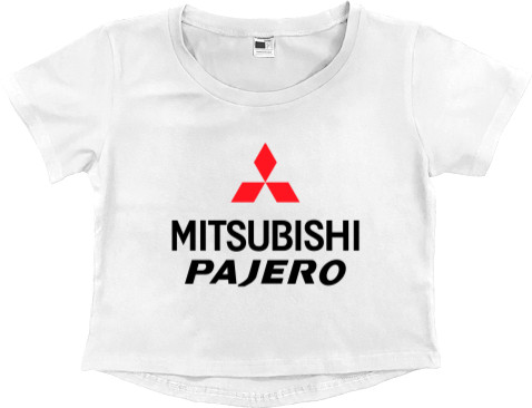 Кроп - топ Преміум Жіночий - Mitsubishi - Logo - Pajero 4 - Mfest