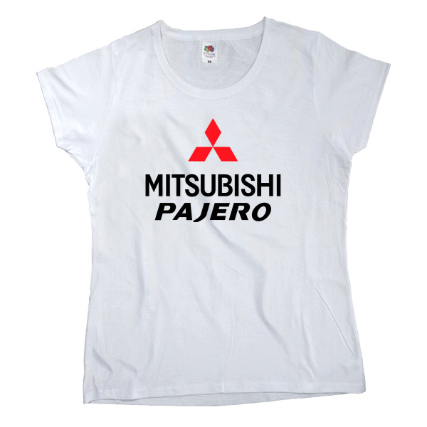 Women's T-shirt Fruit of the loom - Mitsubishi - Logo - Pajero 4 - Mfest