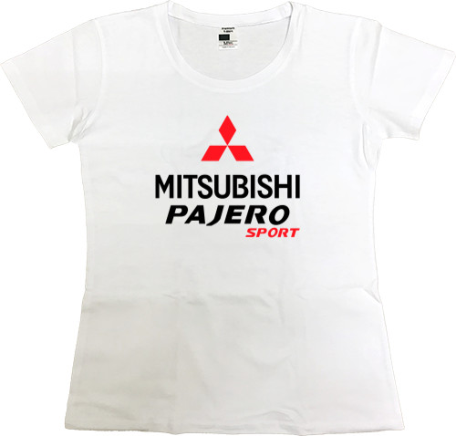 Футболка Преміум Жіноча - Mitsubishi - Logo - Pajero 3 - Mfest