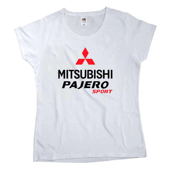 Women's T-shirt Fruit of the loom - Mitsubishi - Logo - Pajero 3 - Mfest